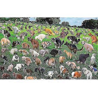 101 Cuccioli di cacca 101 Cacca di cane puzzle 1000 fogli di puzzle aereo Decompression_l25