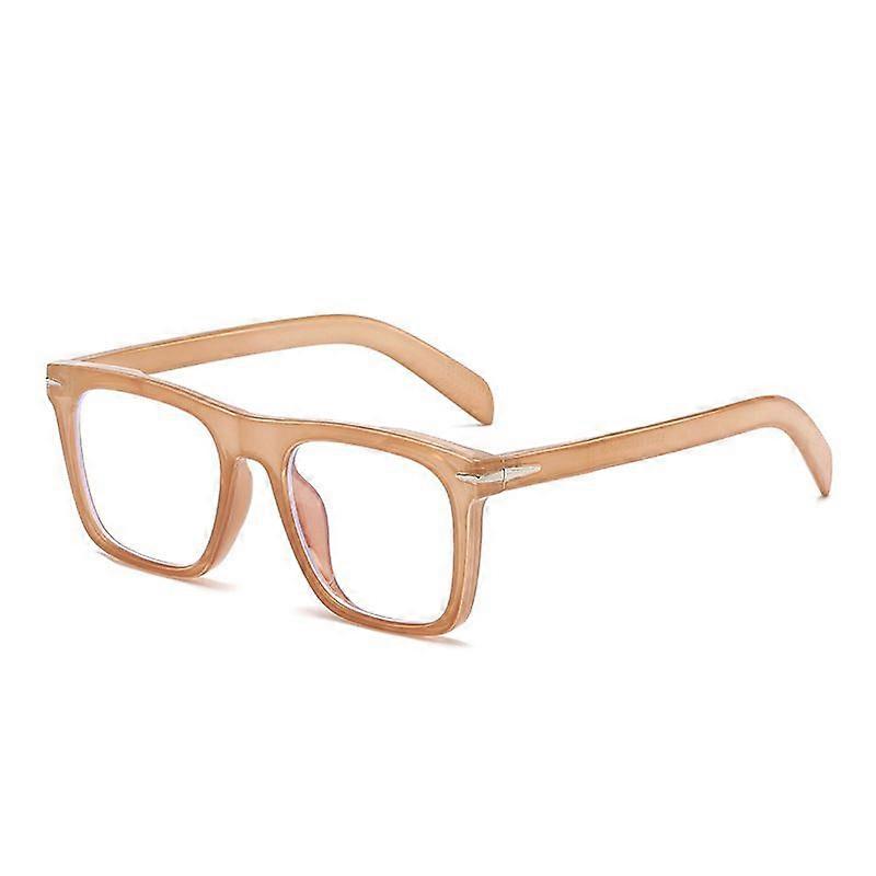 Blue Light Blocking Retro Square Frame Eyewear for Screen Use