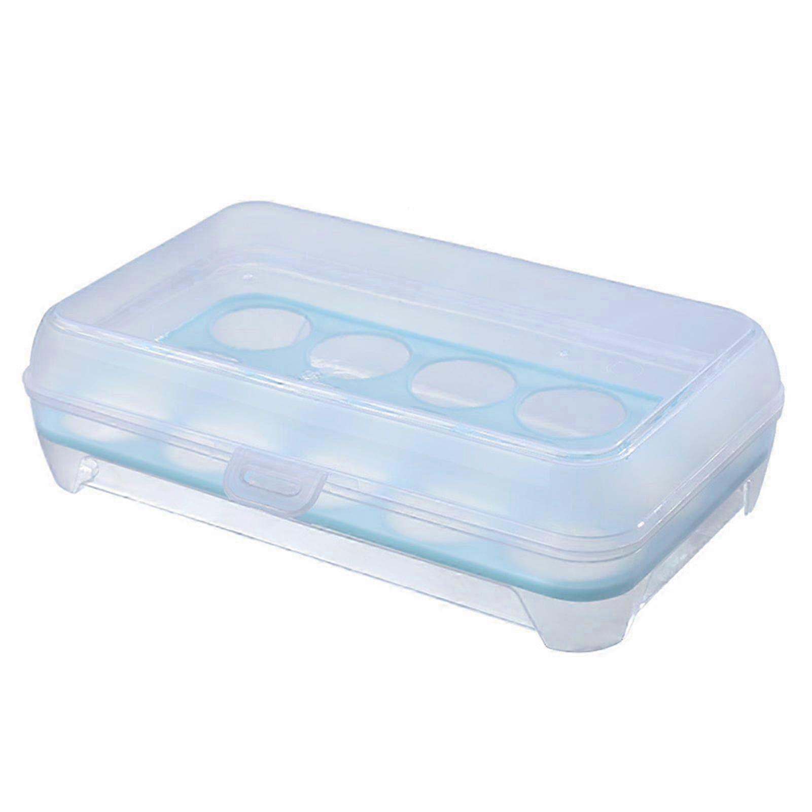 Clear 15-Slot Stackable Egg Organizer