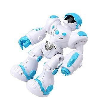 Roboter-Spielzeug, laufend, elektrisch, mit Musik und Licht, Spielzeug für Kinder, 1 Set, Weiß