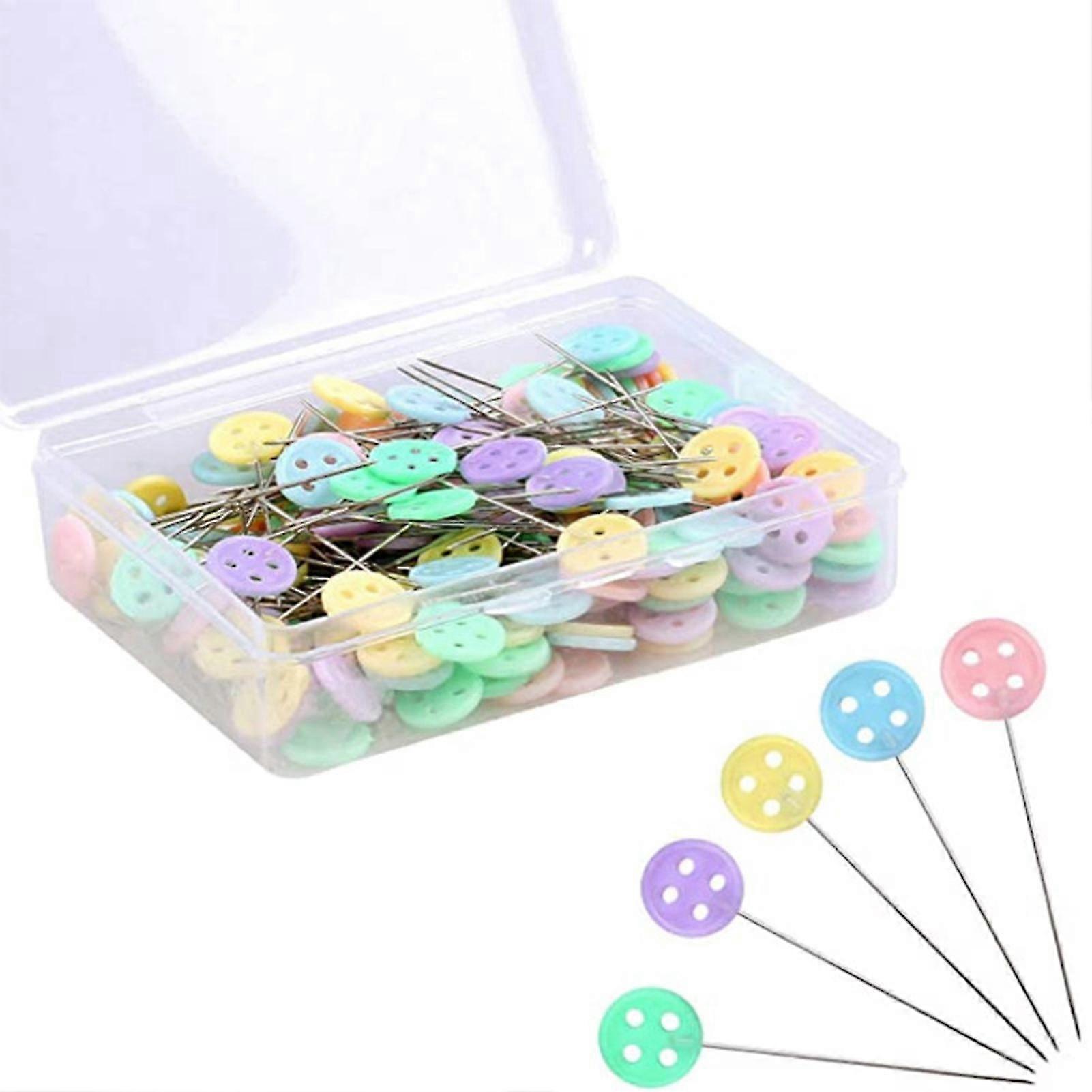 100pc Flat Head Sewing Marker Pins