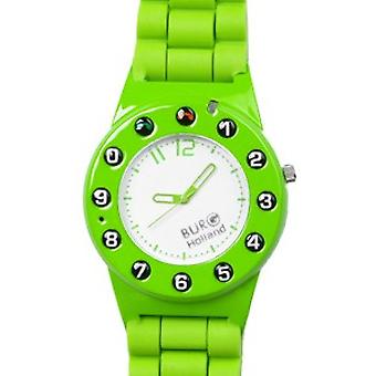 Burg Retro Watch for Unisex Analog Quartz with 5126 Rubber Bracelet