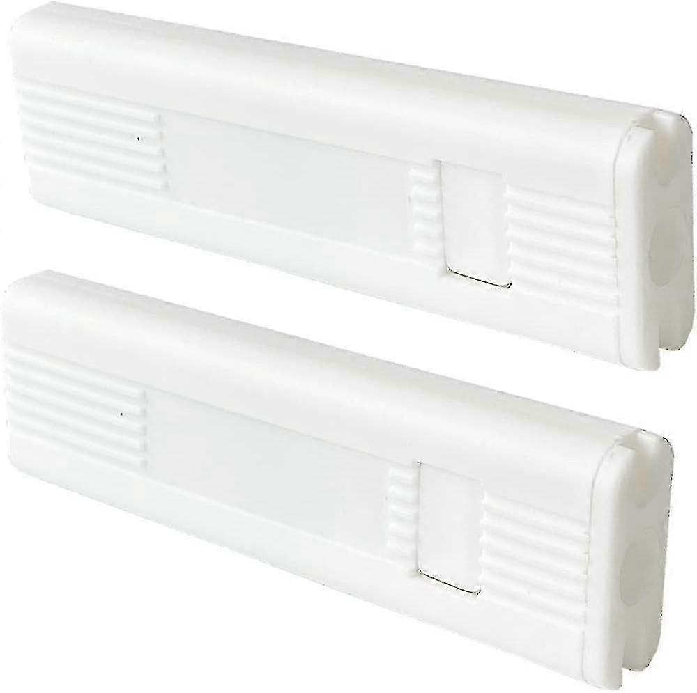 White Plastic Cord Weights 2pcs