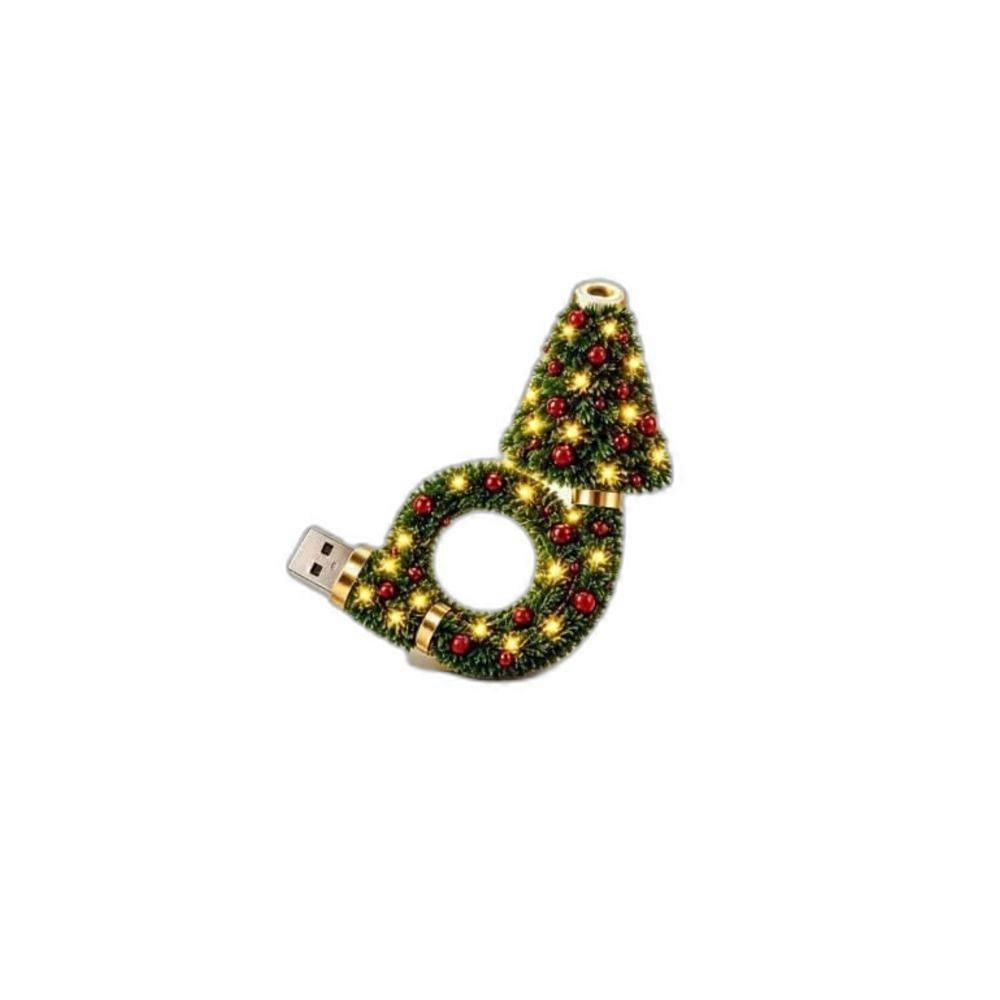 10 pcs Plastic USB LED Christmas Tree Lights