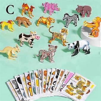 3D Cartoon Puzzle Set For Kids