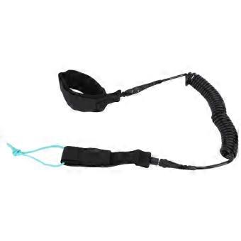 Surfboard Leash Hook and Loop Coiled Surfboard Leg Rope for Stand Up Paddle Board Shortboard Longboard