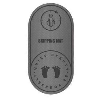 Jump Rope Mat Knees Protection Impacts Absorption Durable Jumping Rope Mat com textura antiderrapante para treino interno em casa