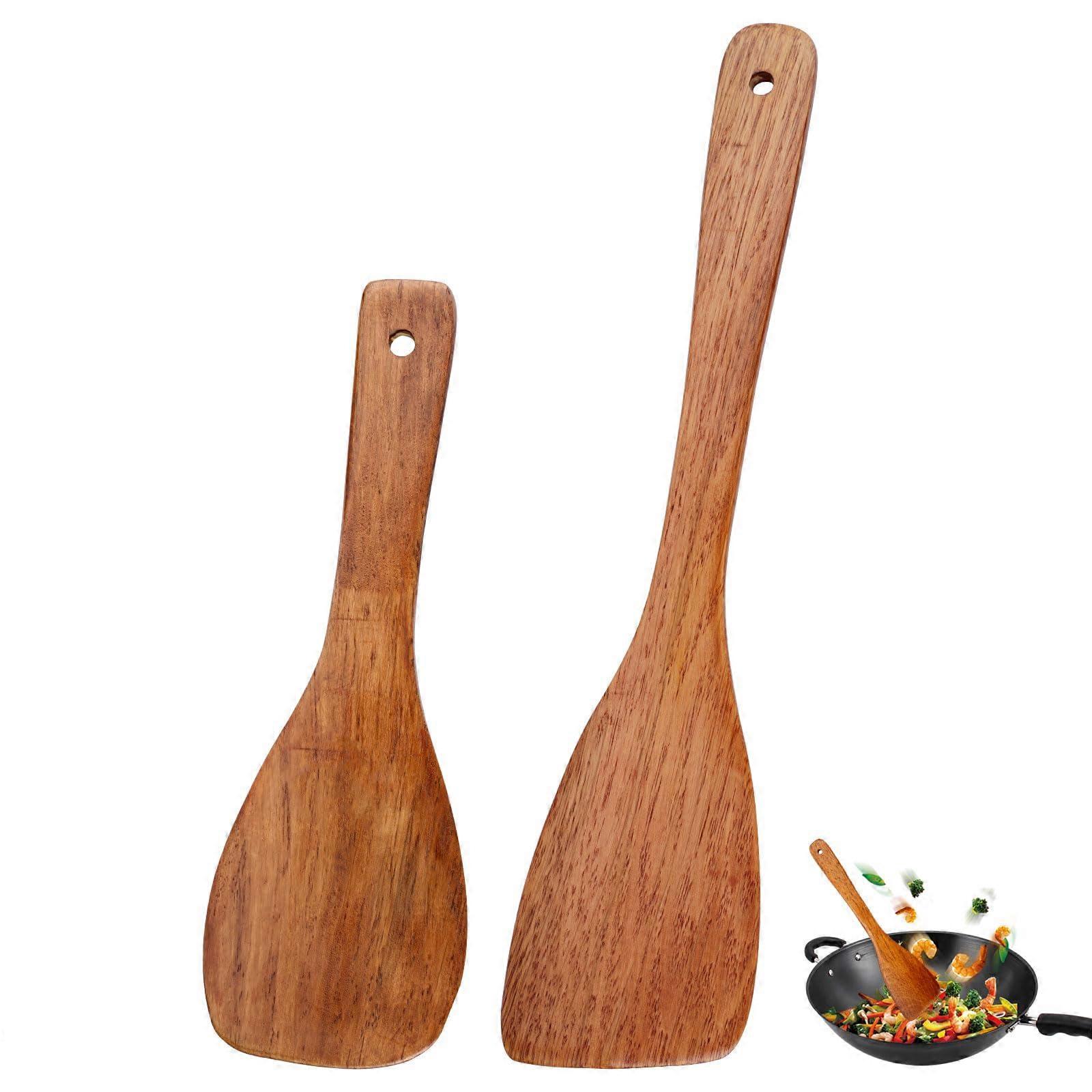 Houten spatels set, 2 stuks