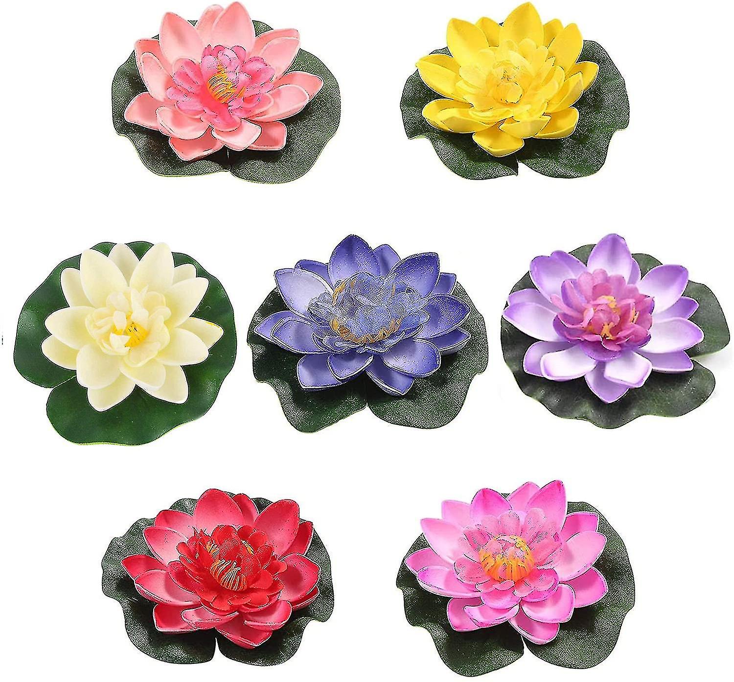 7 stcke Knstliche Schwimmende Schaum Lotus Blumen Teich Pflanzen Lotus  Lilien Fr Hochzeit Aquarien Dekoration | Fruugo DE