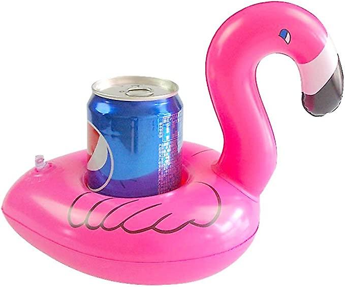 Flamingo Inflatable Drink Holder Float Coaster 12-pack