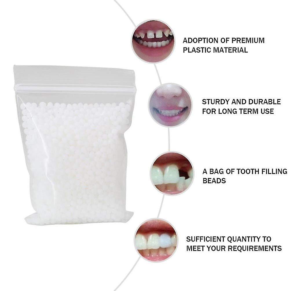 1 Bag 100g Tooth Thermal Adhesive Fitting Beads Temporary Teeth Repair