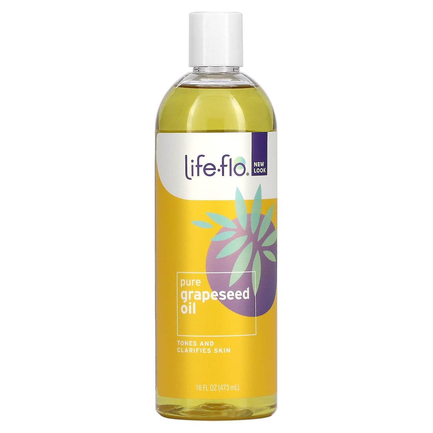 Life-flo, Καθαρό λάδι από κουκούτσια σταφυλιού, 16 fl oz (473 ml)
