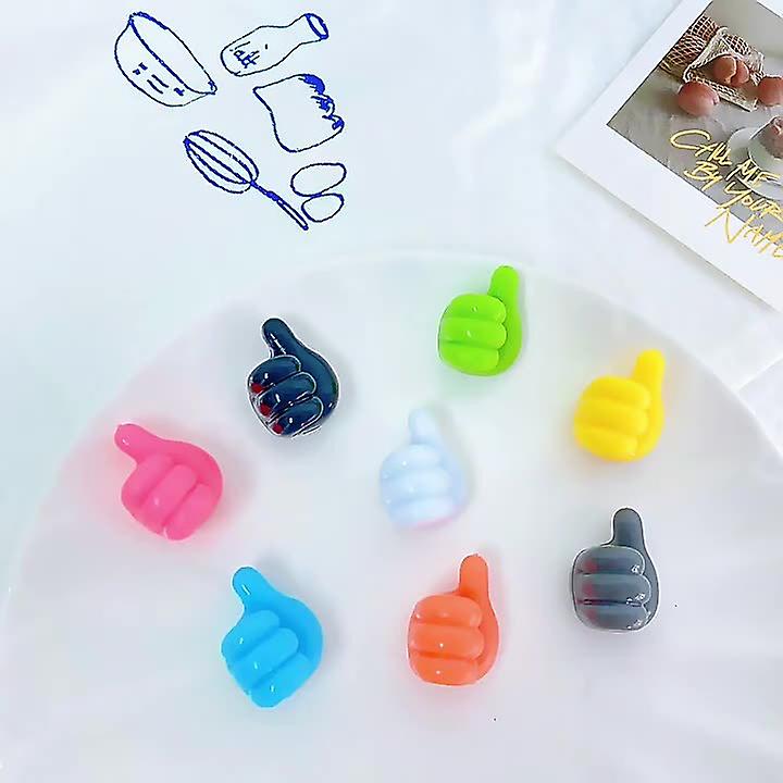 20 Pieces Creative Thumb Hook, Mini Cable Wall Hook, Self Adhesive Thumb Hook, Multifunction Wall Hook Towel Hook for Kitchen