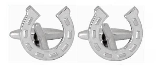 David Van Hagen Horse Shoe Cufflinks - Silver