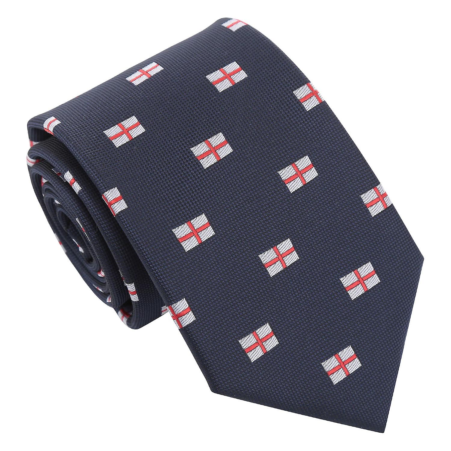 Navy Blue St Georges Flag Tie