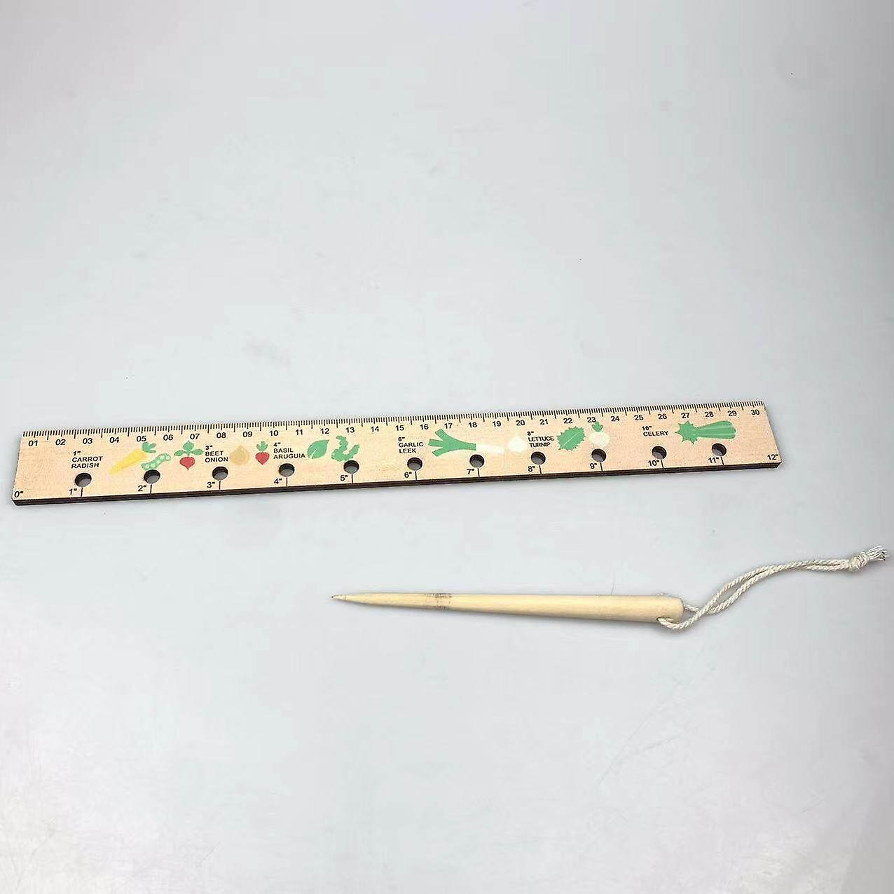 New Seedling Ruler Dibber Dibber Garden Tool Seed Planter Toolfor Gardening