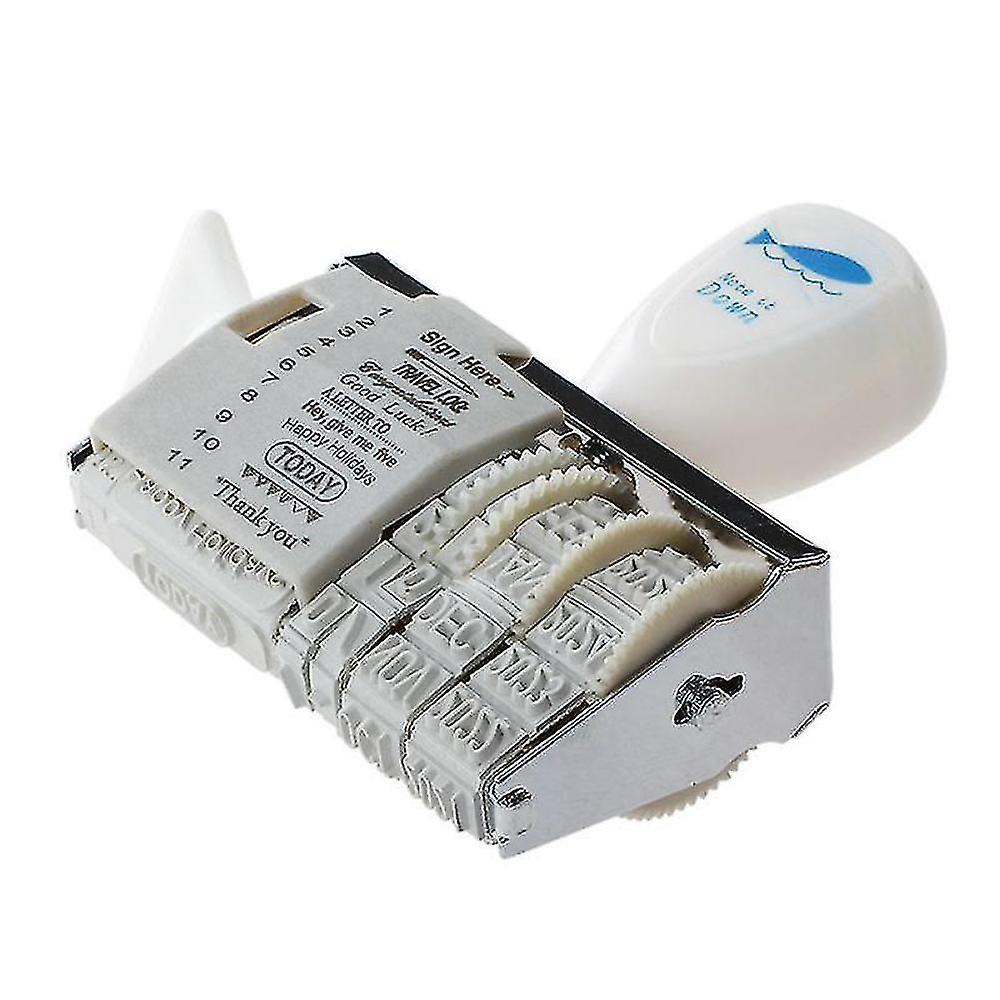 Diy Words And Date Wheel Rubber Dater Roller Stamp Stationery