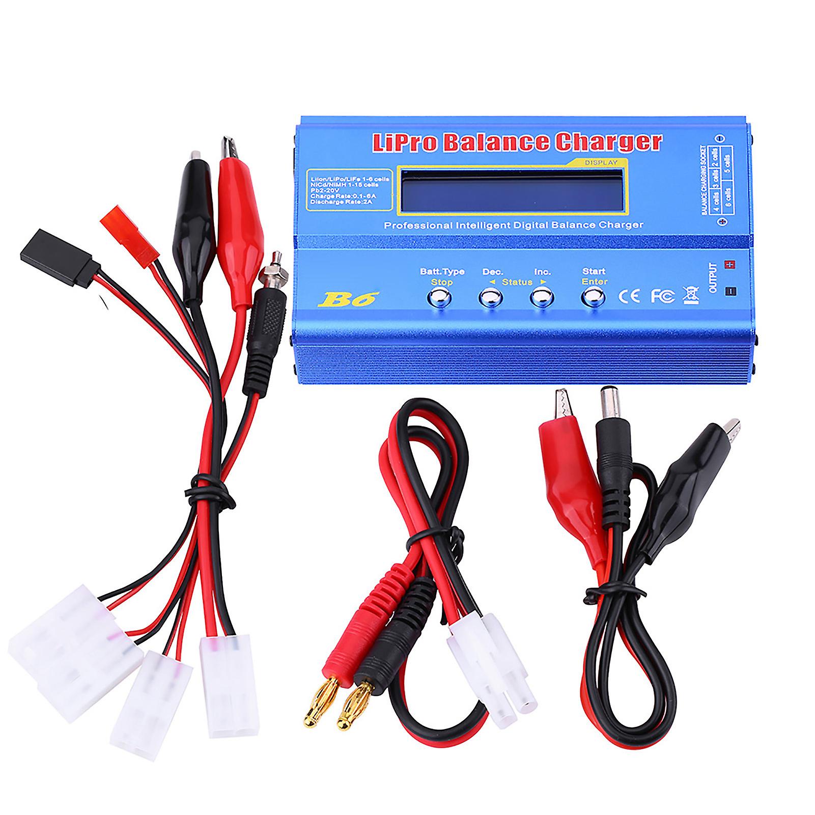 RC Lipo Battery Digital Balanced Charger Remote Control Accessory with Cables