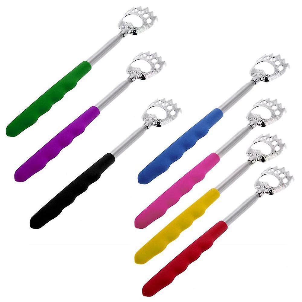 الدب مخلب الظهر خدش الظهر خدش الفولاذ المقاوم للصدأ المعادن تلسكوبي مدلك