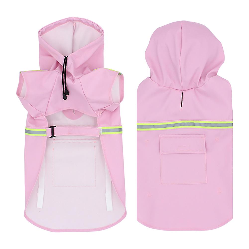 Keep Your Dog Dry & Safe In Rainy Weather: Waterproof Dog Raincoat With Reflective Strap!