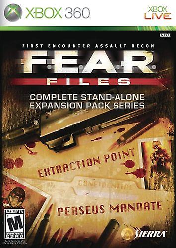 Fear Files  Game - Xbox 360 - PAL - New & Sealed