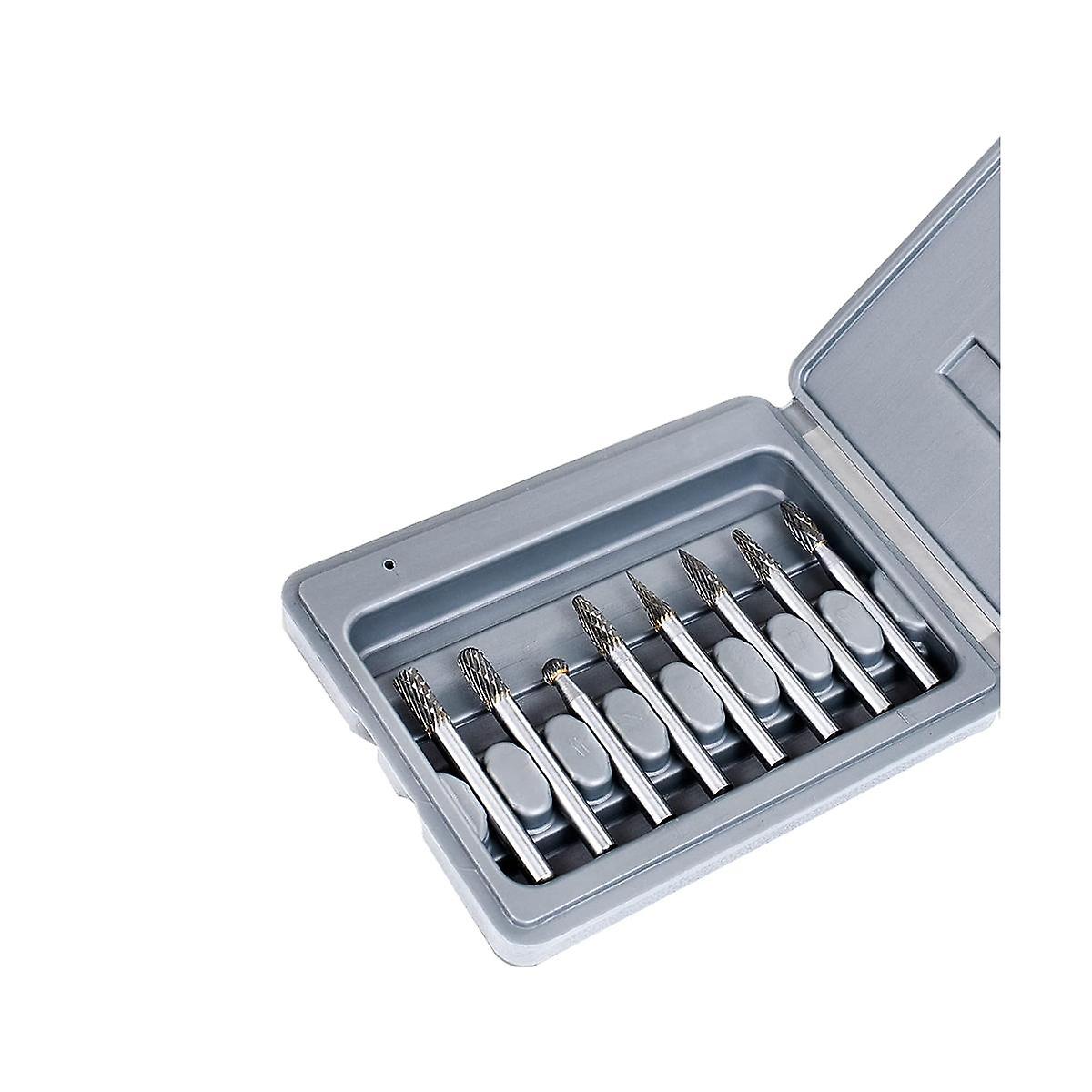 Double Cut Carbide Burr Set In 8PCS - Tungsten Carbide Die Grinder Bits - Rotary Rasp- Versatile R