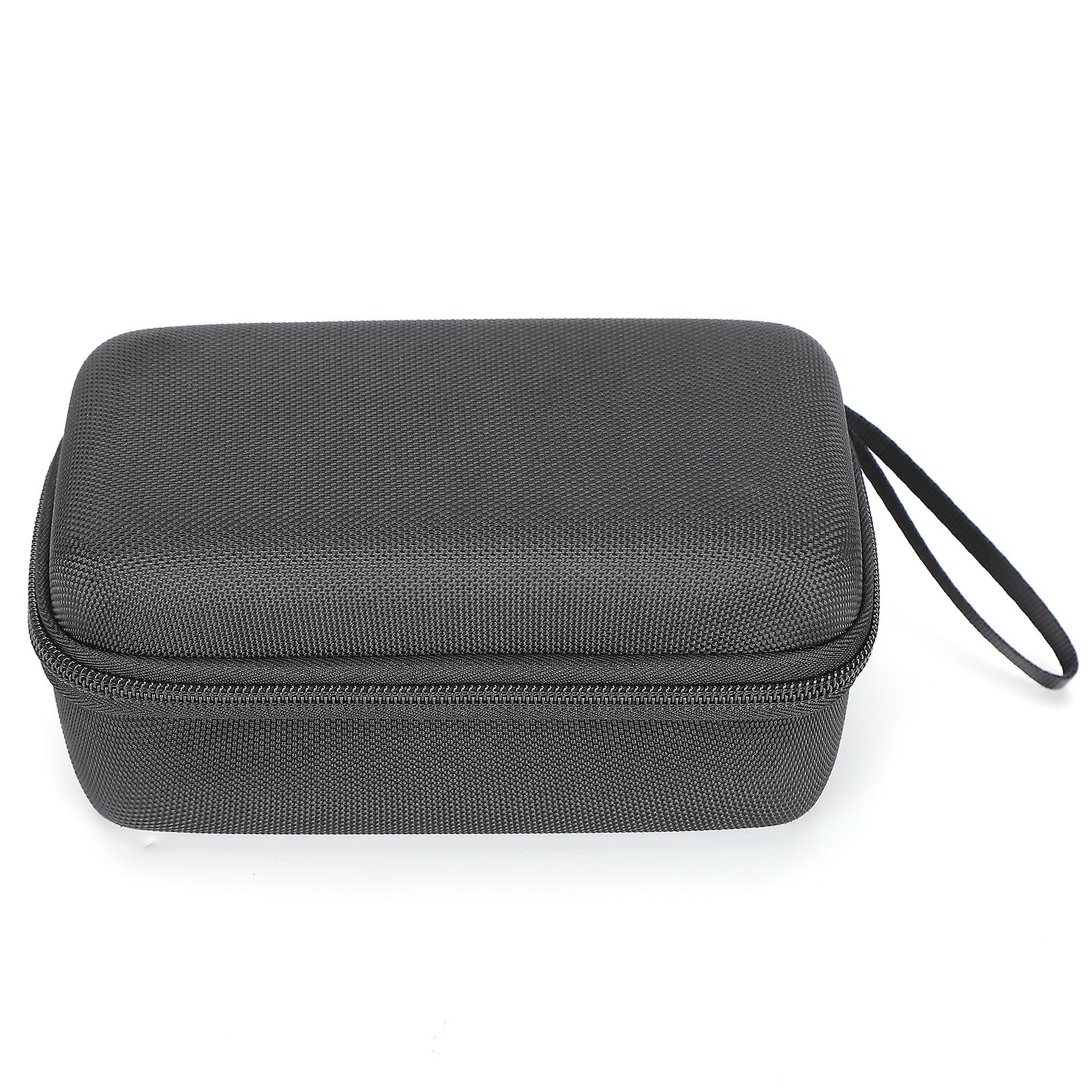 Shockproof Wireless Bluetooth Speaker Carrying Case with Strap and Storage Pocket - Black