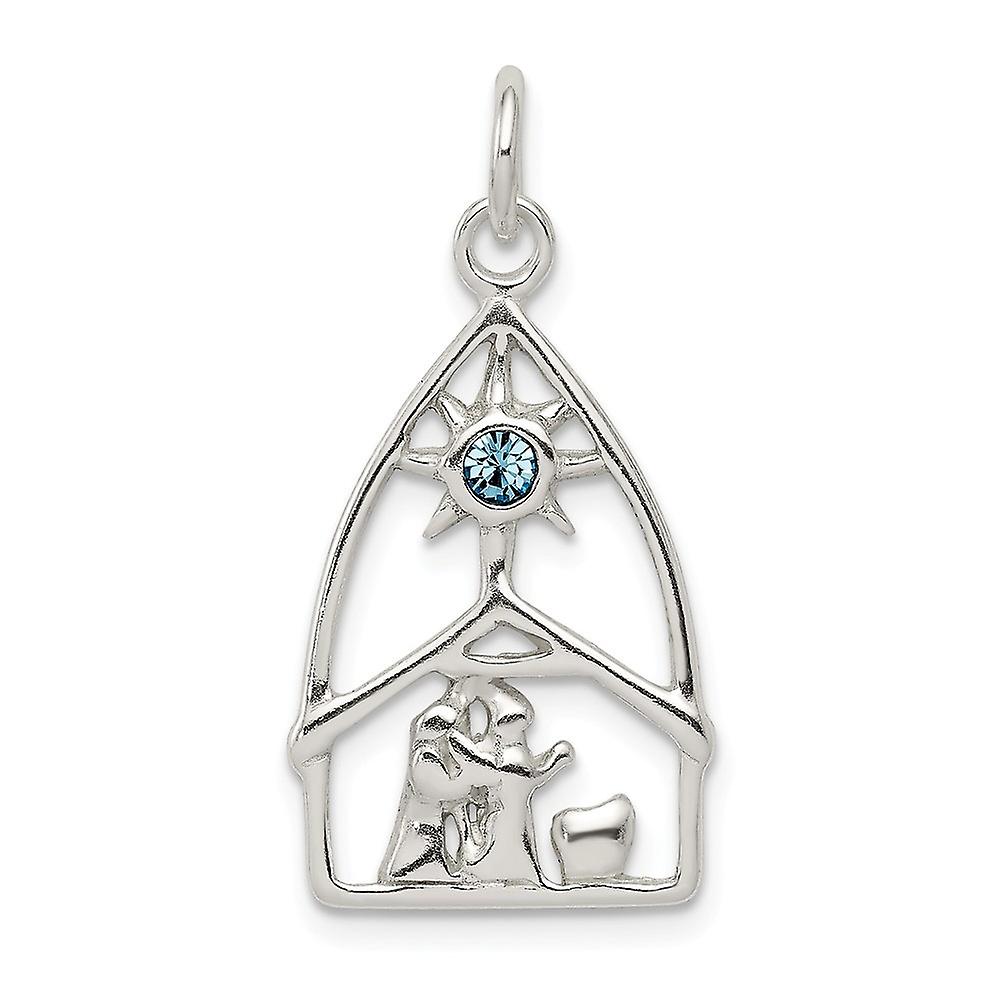 Silver Nativity Pendant Mother Child Nativity Sterling Silver Pendant|  Cynthia Webb Designs