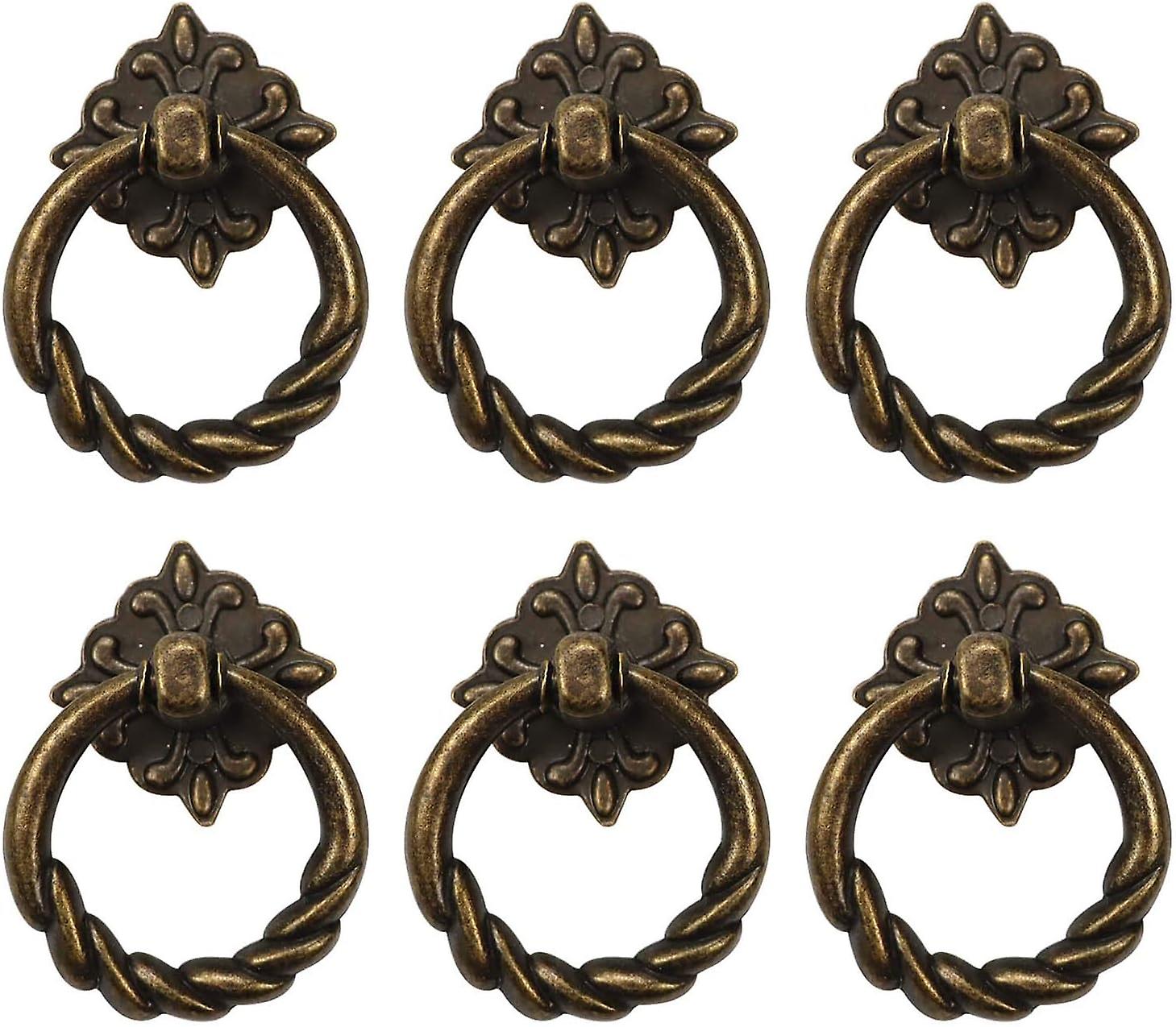 Pcs vintage bronze drip ring knobs handles for dresser drawer p