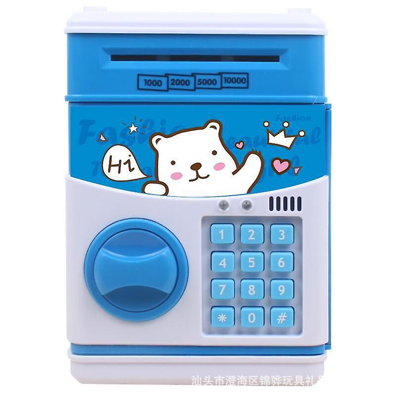 Piggy Bank For Kids Coin Money Atm Birthday Cat Bear Manual Coin Cq13