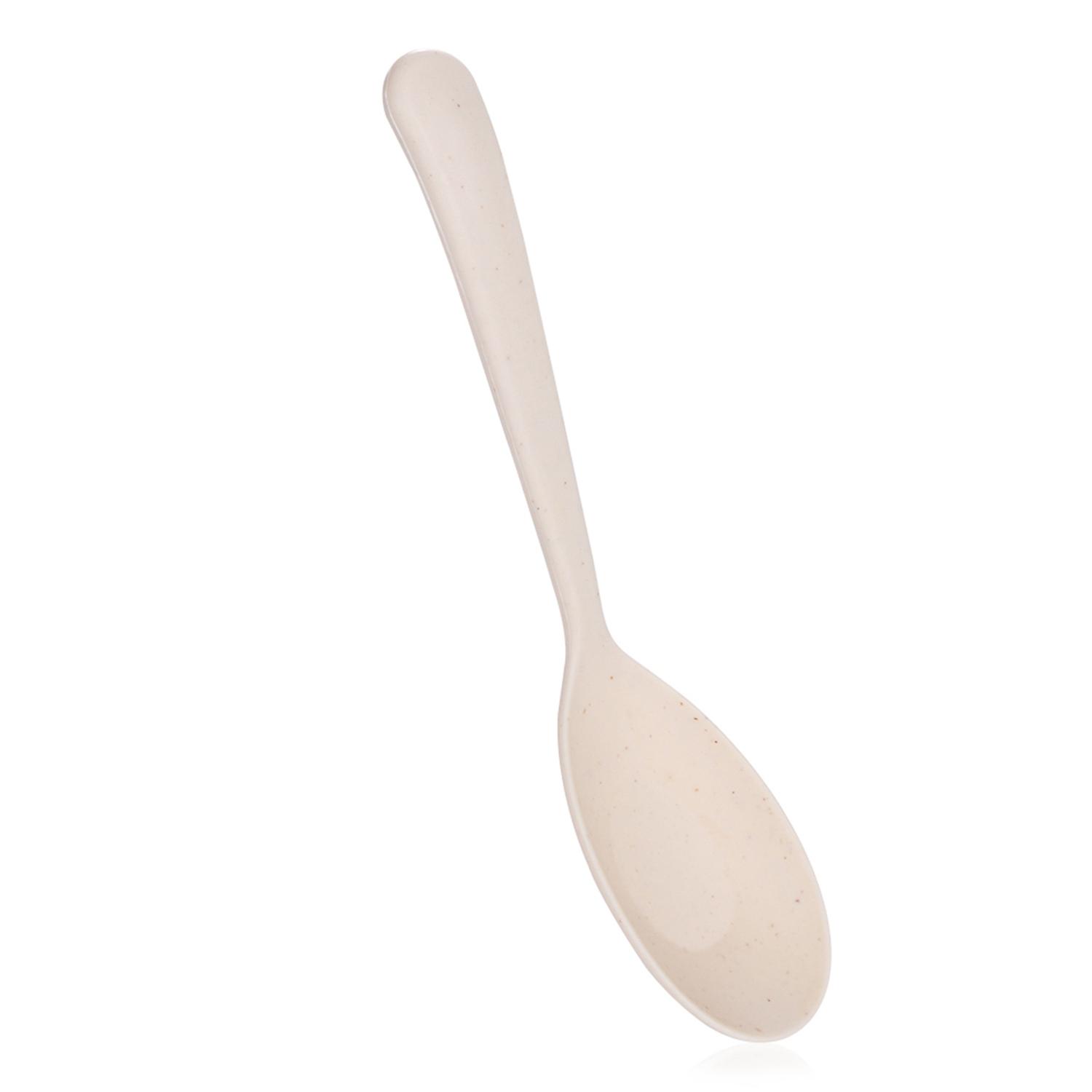 ZHOUBA Soup Spoon Long Handle Plastic Microwave Dishwasher Safe Porridge Spoon Kids Tableware