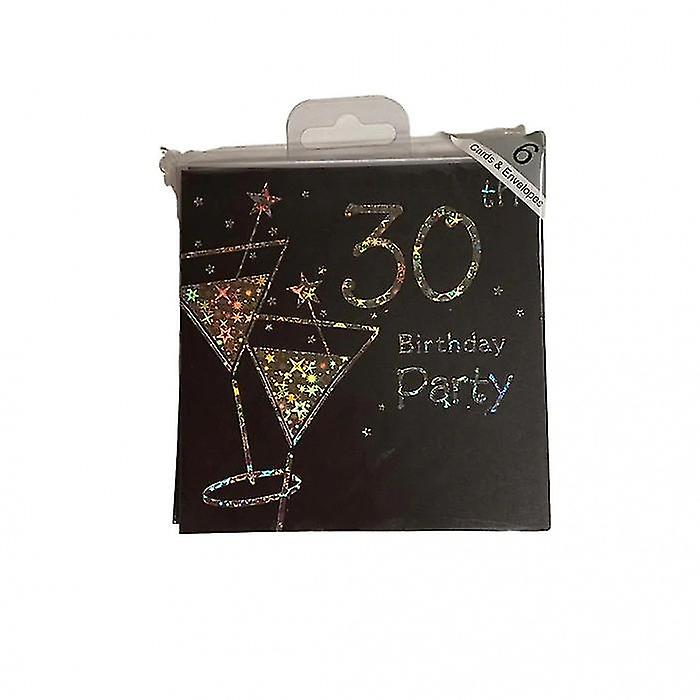 Simon Elvin 30th Birthday Invitations (Pack of 6)