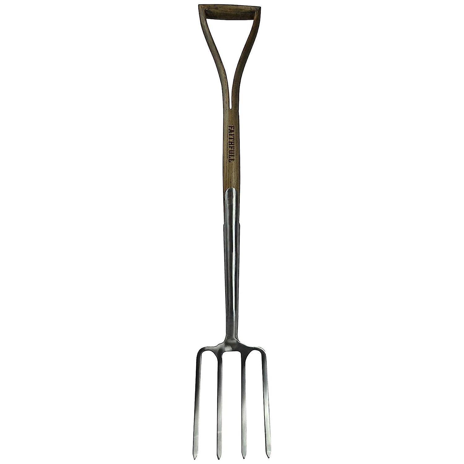 FAIPRESDFSS Prestige Stainless Steel Digging Fork Ash Handle