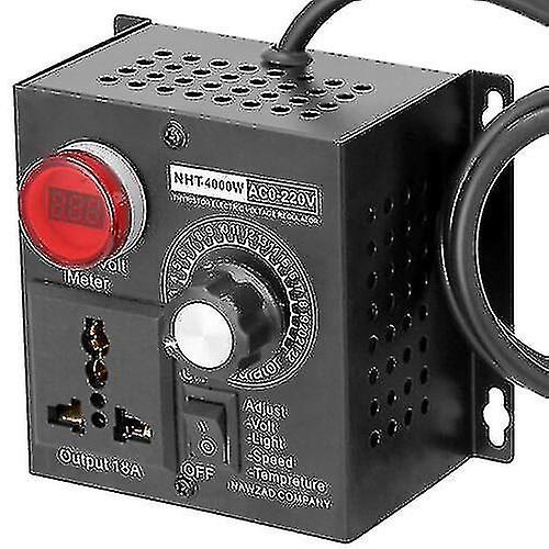 220v 4000w Variable Voltage Regulator Speed Motor Fan Control Controller -t <br>