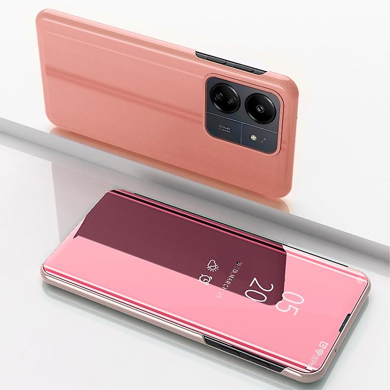 Plated Mirror Leather Case For Xiaomi Redmi 13C