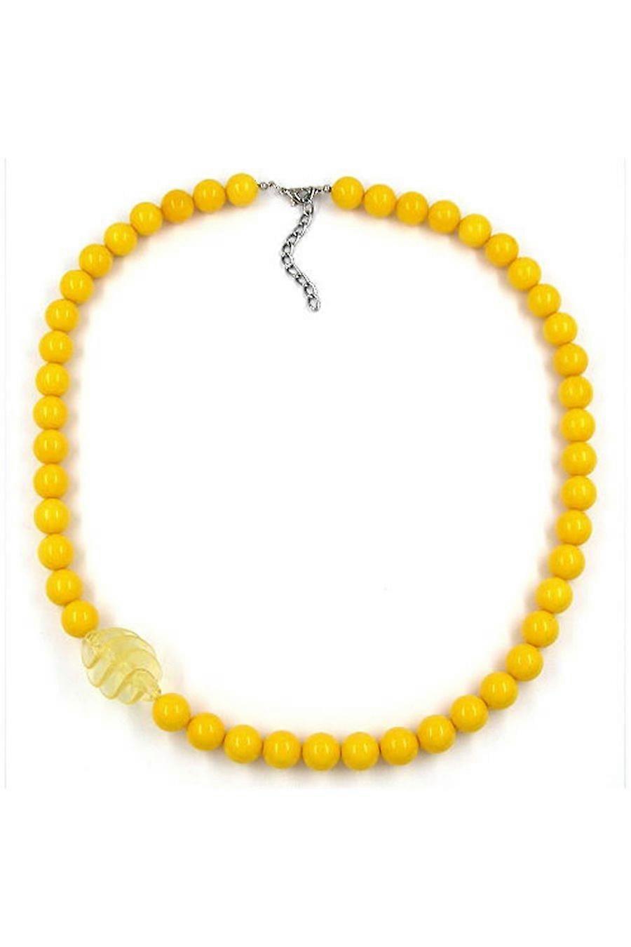 Necklace Beads 16mm Yellow 60cm - Gl02385