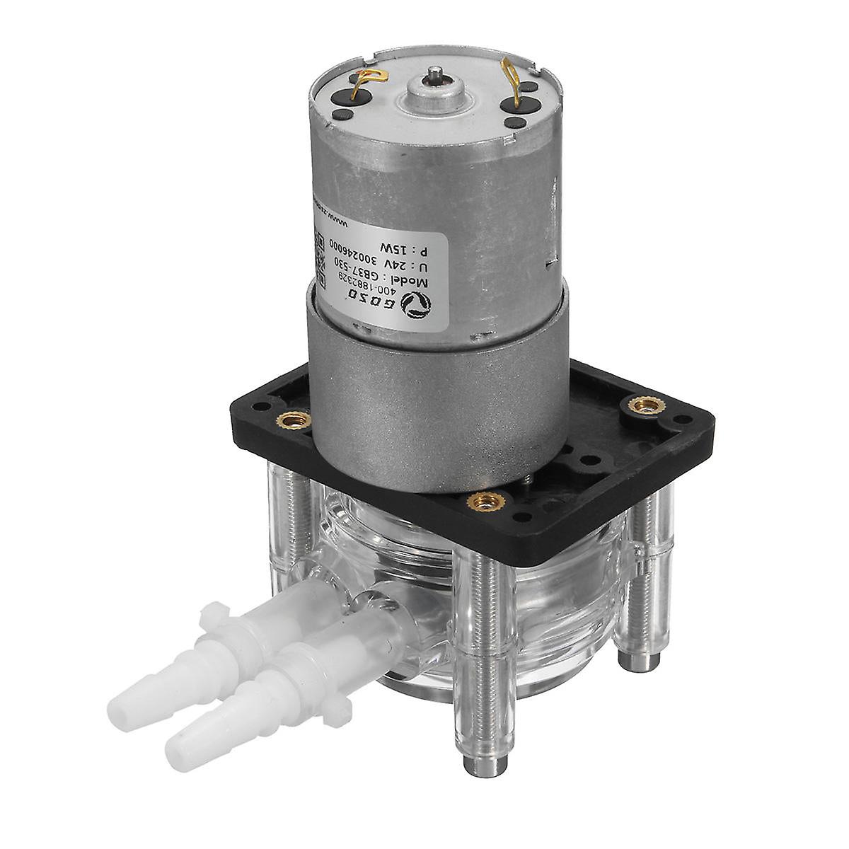 GreenZech 24V 400ml/min Peristaltic Pump Tube Dosing Vacuum Aquarium Lab Analytical Water