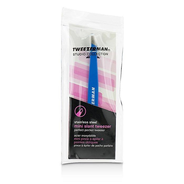 Tweezerman Mini Slant Tweezer - Bahama Blue (studio Collection)