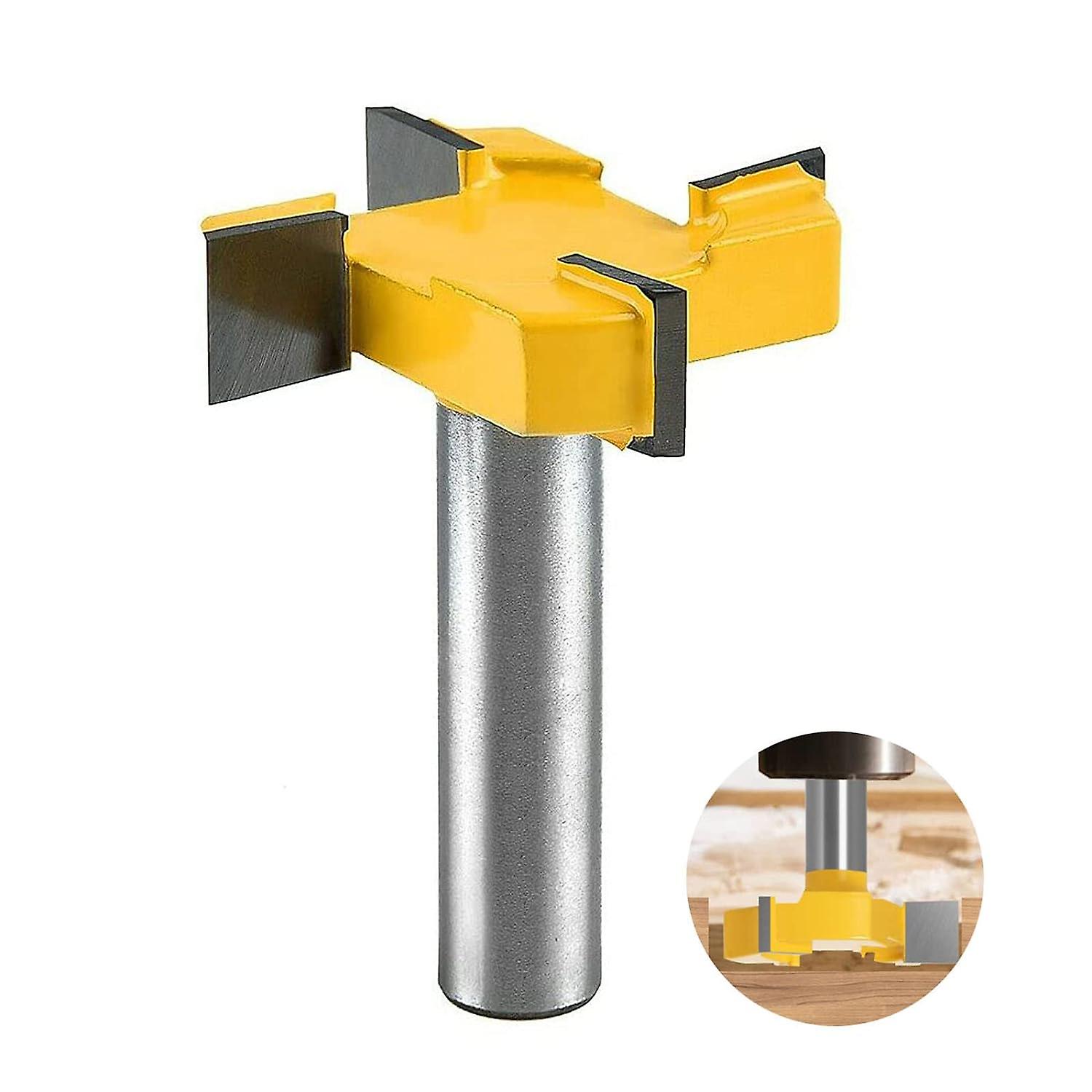 Planing Cutter, 12mm Shank Router Bit, Flattening Cutter, Plate Cutter, Wood Router Cutter