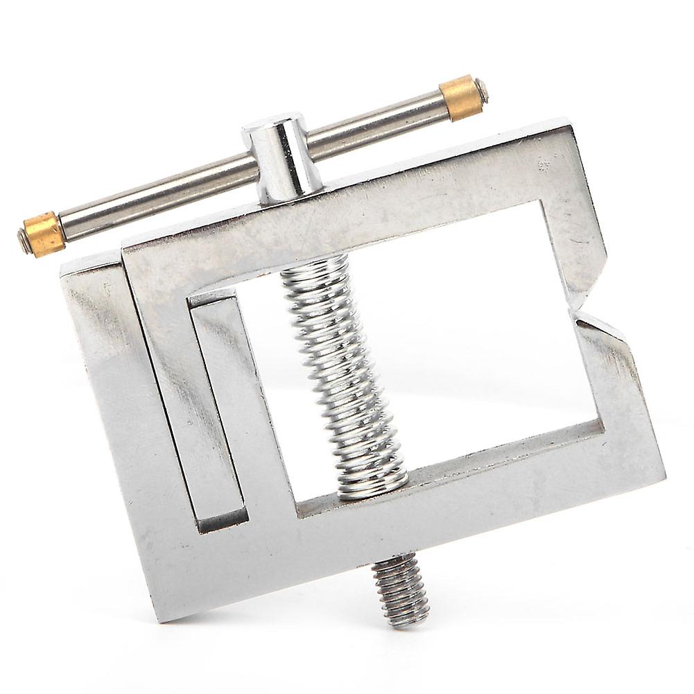 Risegun Thrust Meter Holder Stainless Steel Thrust Tension Meter Clamp Micrometer Holder for Force Test, SJJ-06