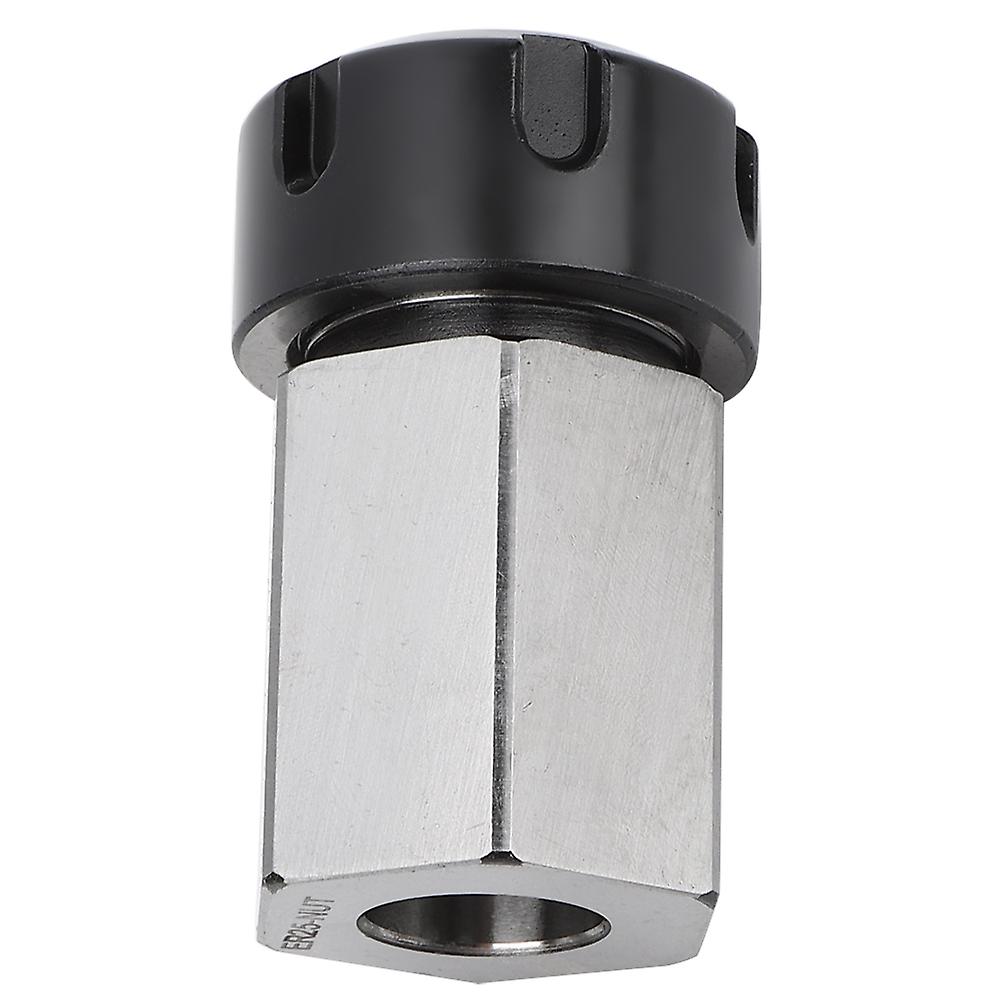 Silver Carbon Steel Hex Collet Chuck High Strength CNC Lathe Tool Holder ER25/32/40ER25