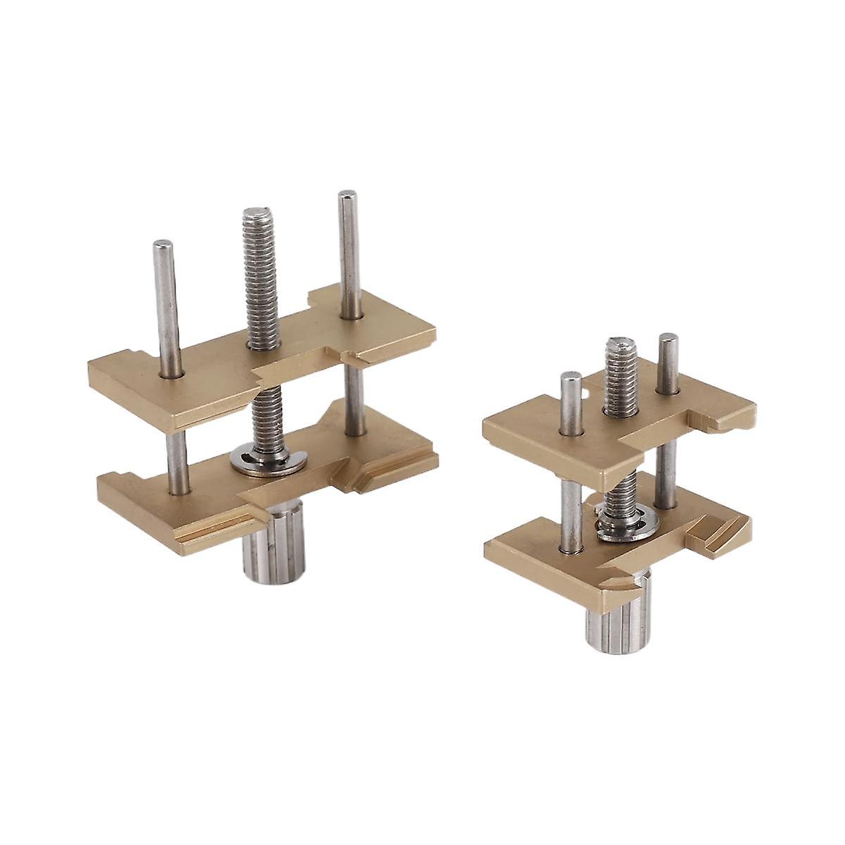 2Pcs Brass Watch Movement Holder Fixed Base Multi Function for Watchmaker Watch Clamp Watches Repair Tools