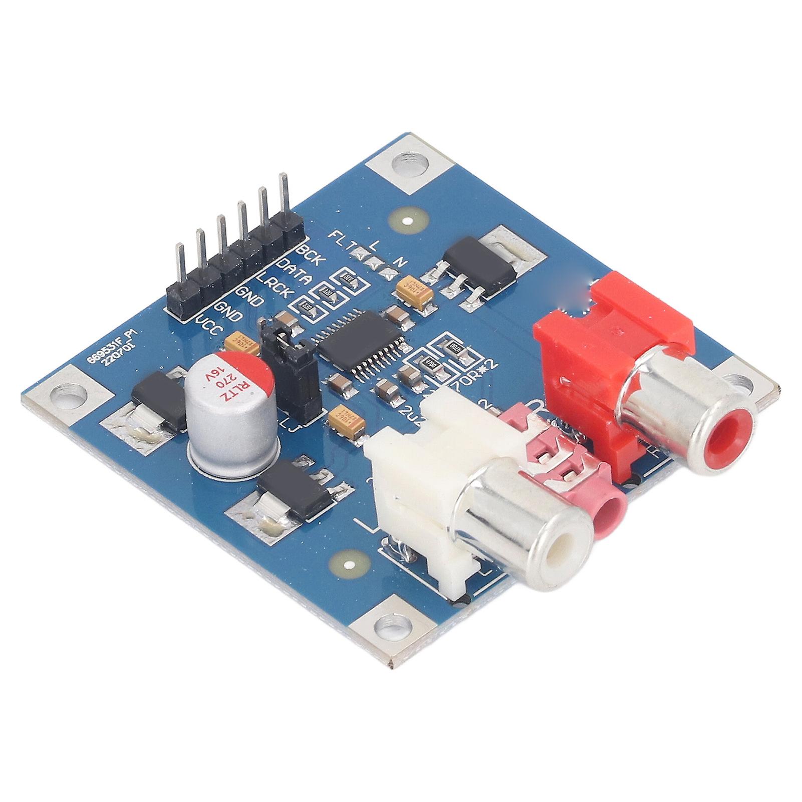DAC Decoder Module ABS 32bit 384K 2 Filter Modes Digital Sound DAC Decoder Module DC 5V to 10V