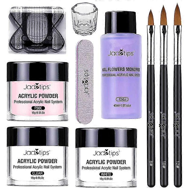 ブラシネイルアートスターターギフトセットマニキュアツール付き40mlアクリルネイルカラー