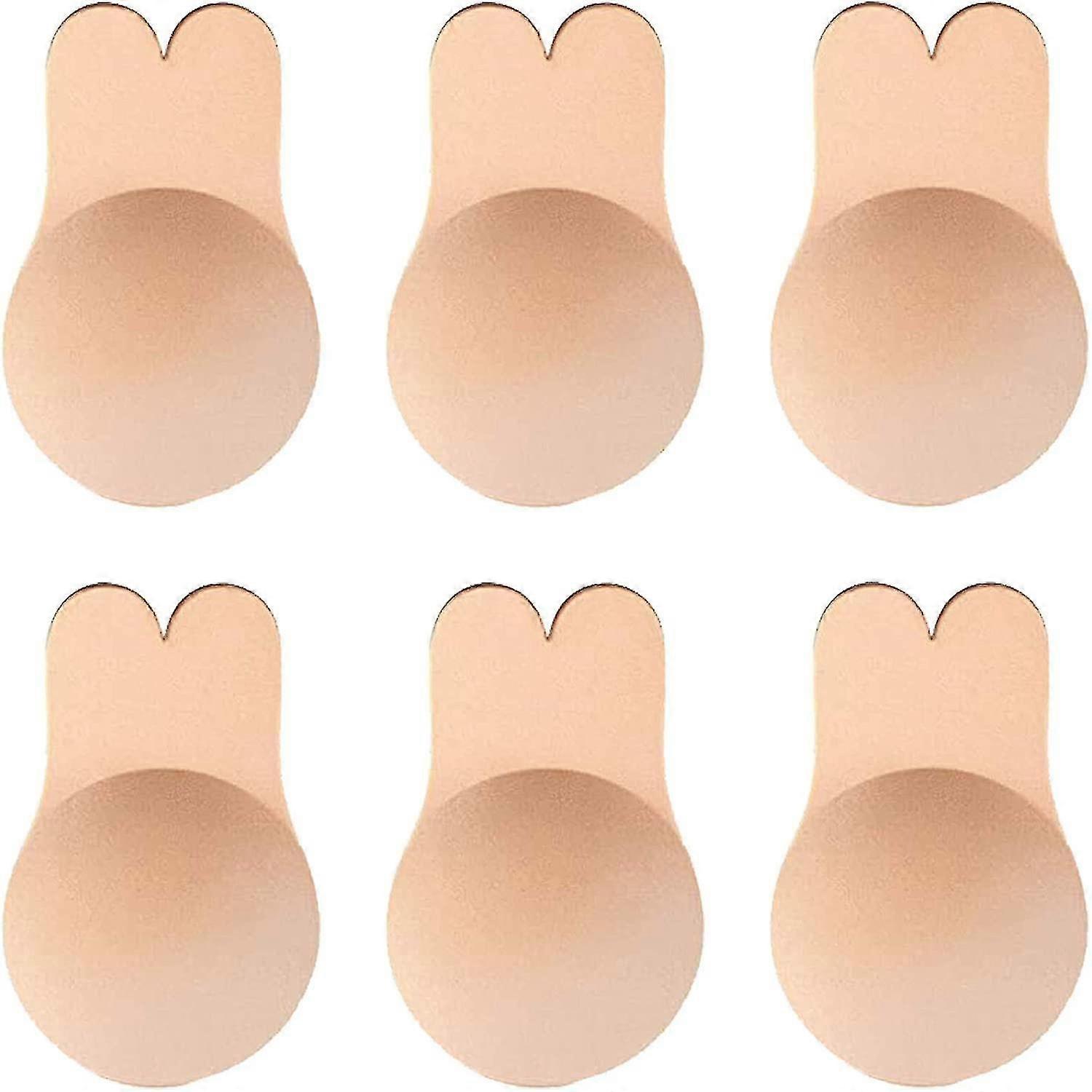 Strapless Adhesive Invisible Bra 3 Pairs XL