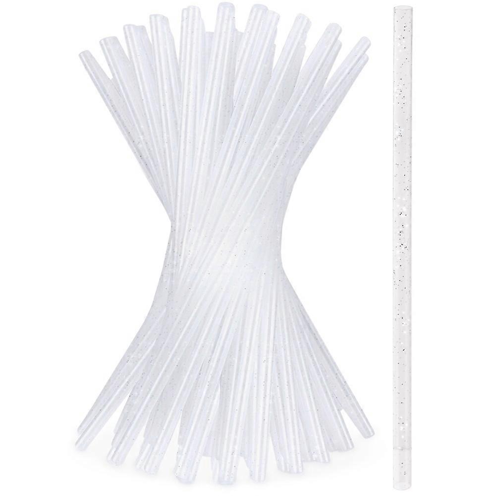 50 Reusable Glittery Straws for Cold and Hot Drinks