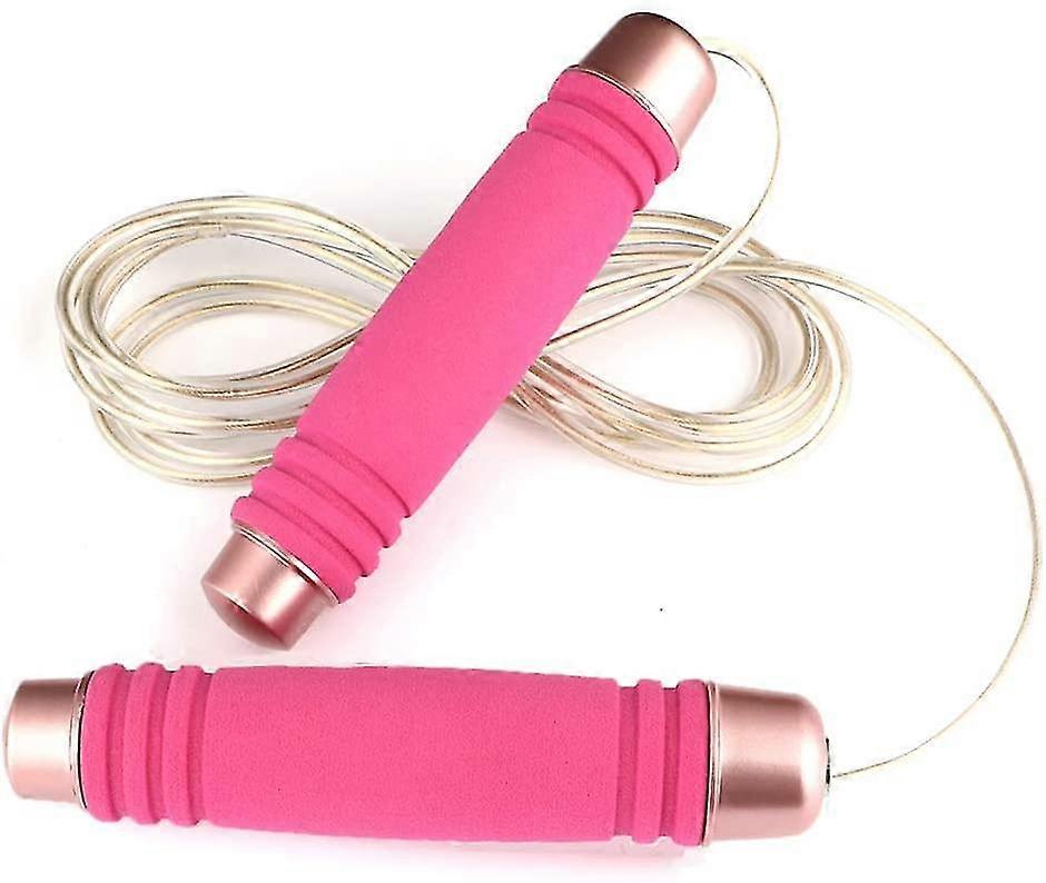 Weighted Jump Rope For Handle,adjustable Tpu Wire Rope With Bearing Comfortable Foam Handle Skipping Rope For Workout And Fitness Training For Men Wom
