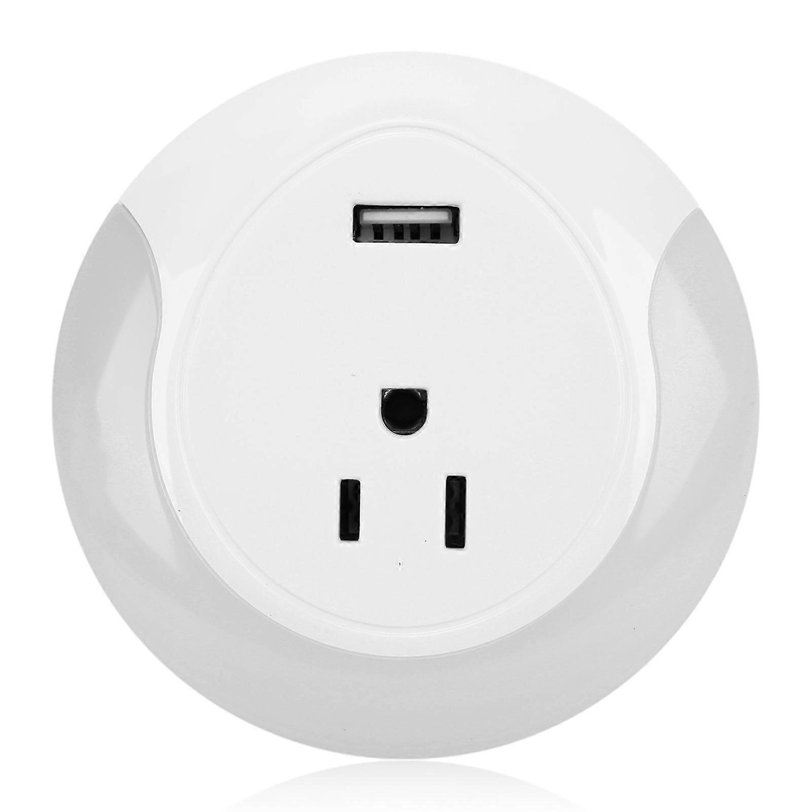 Smart Plug APP Remote Control WIFI Outlet with Timer Function USB Night Light 100?240VUS Plug