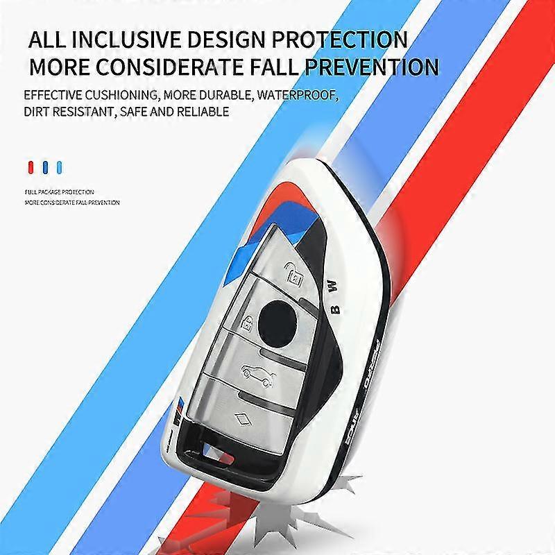 COVER CHIAVE GUSCIO PER BMW SERIE 1 3 5 6 7 X1 X3 X5 X6 CUSTODIA - Foto 9