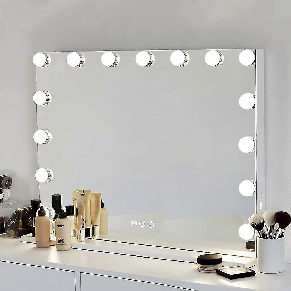 Hollywood Vanity Mirror Lights, Light Up Vanity Makeup Mirror With Led Bulbs Makeup Mirror Lights 360 Rotation, Semi Flush Mount(light Bulb Only)